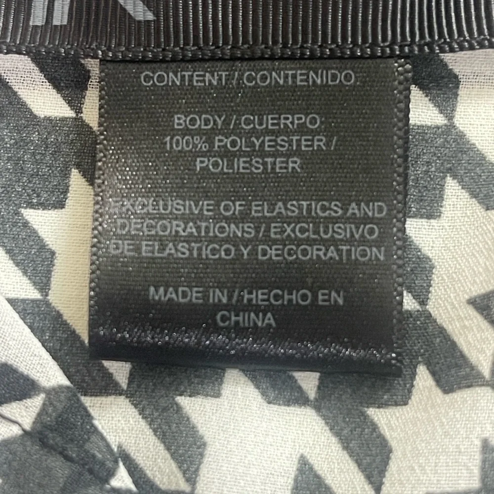 Kardashian Kollection Black White Houndstooth Sheer Dress XS - Picture 7 of 10